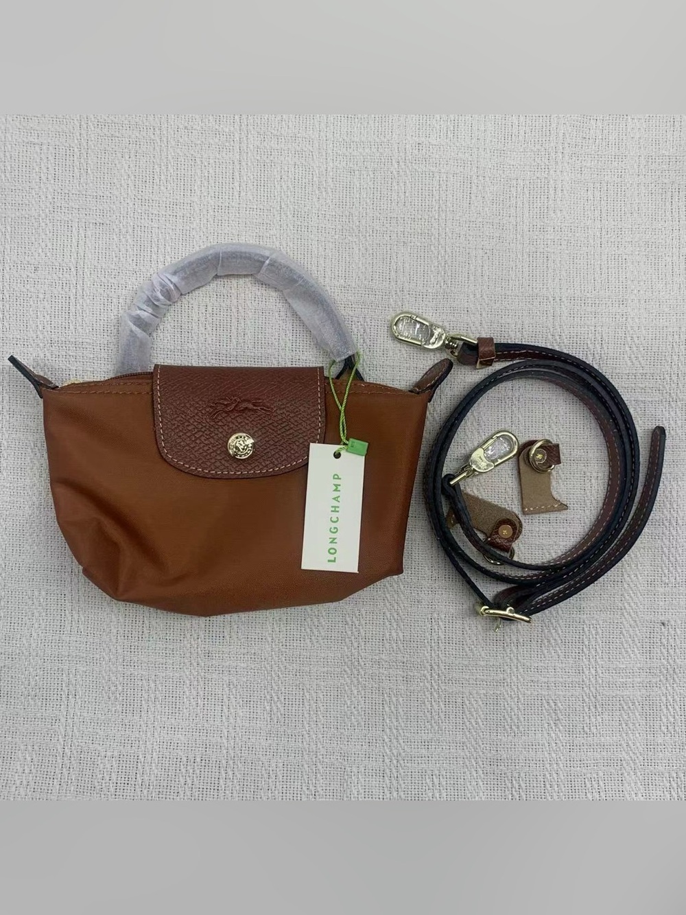 Longchamp Brown Mini Crossbody Bag